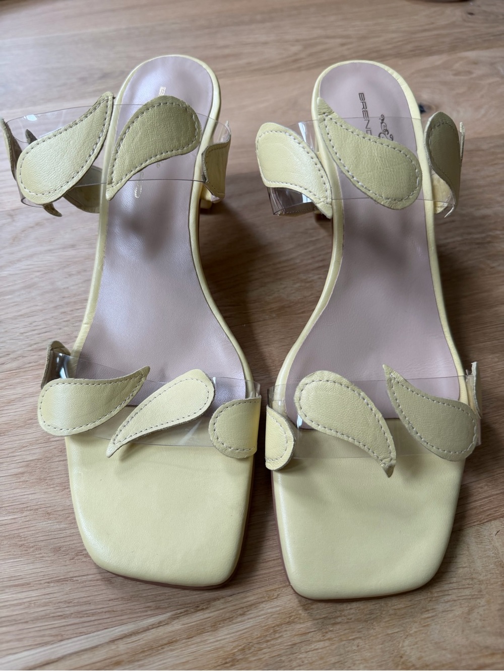 Pale Yellow Women's Slingback Sandals